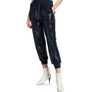 Cinq a Sept - Gorgeous SEQUIN GILES PANT -XL - NWT - Navy